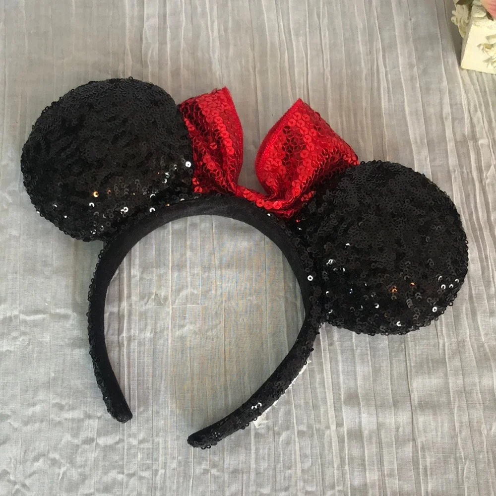 DISNEY MINNIE MOUSE ears Halloween costume from WDW & Halloween treat bag